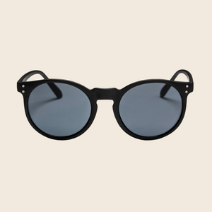 Coxos Recycled Plastic Sunglasses in Black