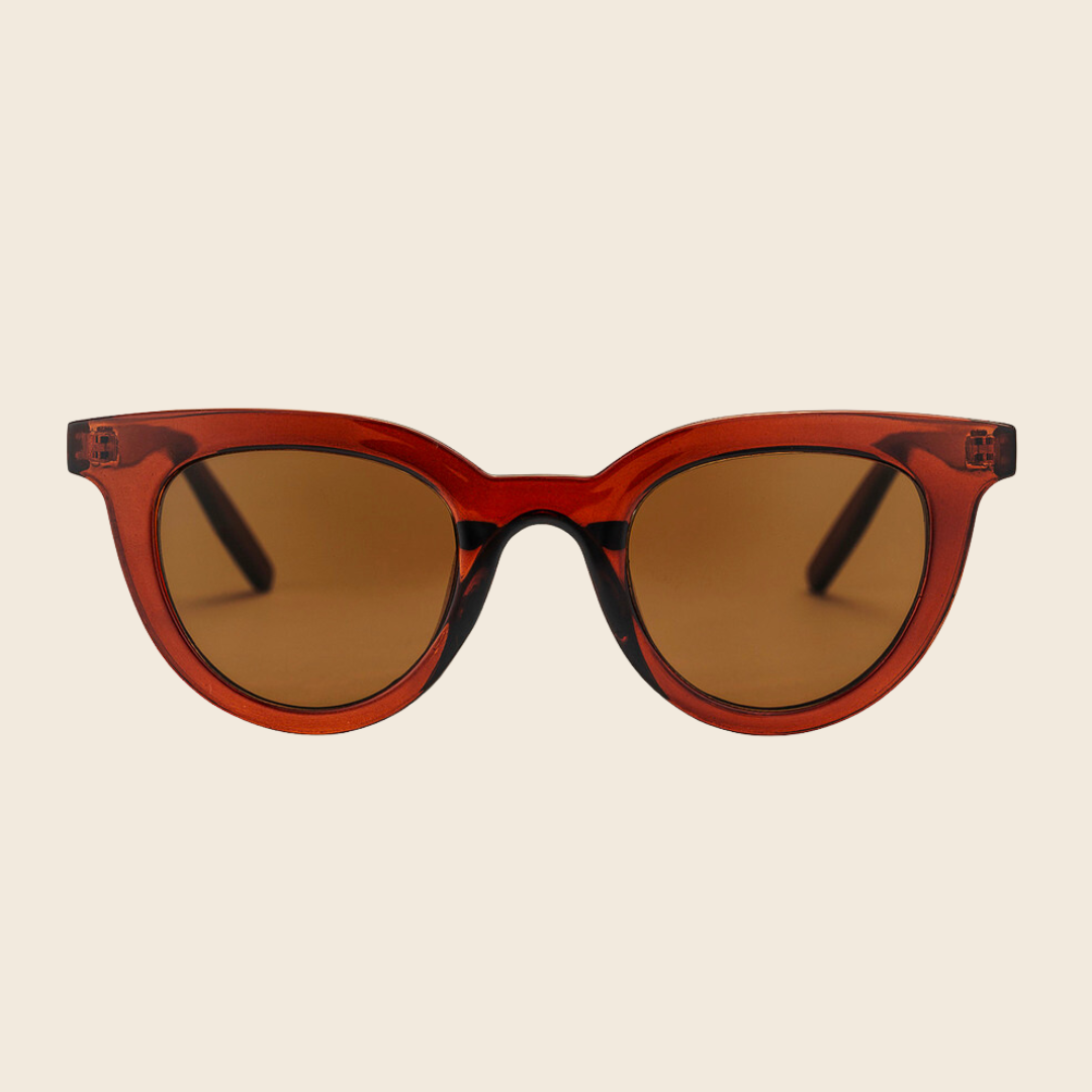 Langholmen Recycled Plastic Sunglasses | Cola Brown
