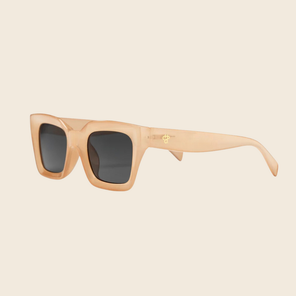 Anna Recycled Plastic Sunglasses | Milky Tea