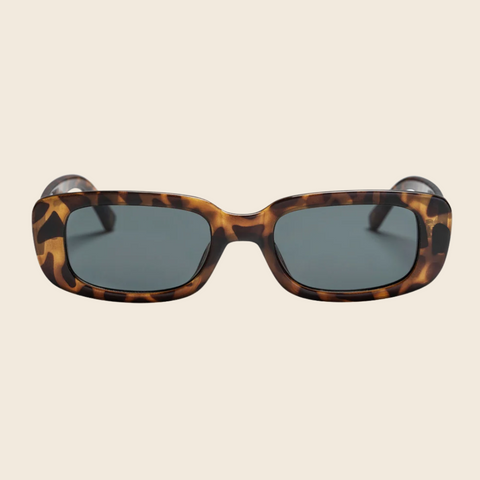 Nicole Recycled Plastic Sunglasses | Leopard Brown