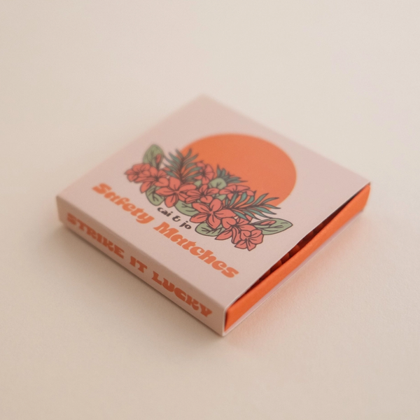 Tropical Flowers Mini Matchbox