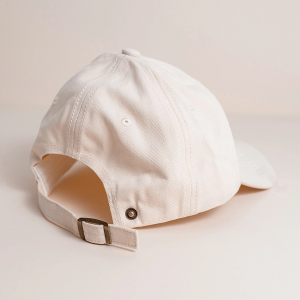 Palm Tree Embroidered Cap | Off White