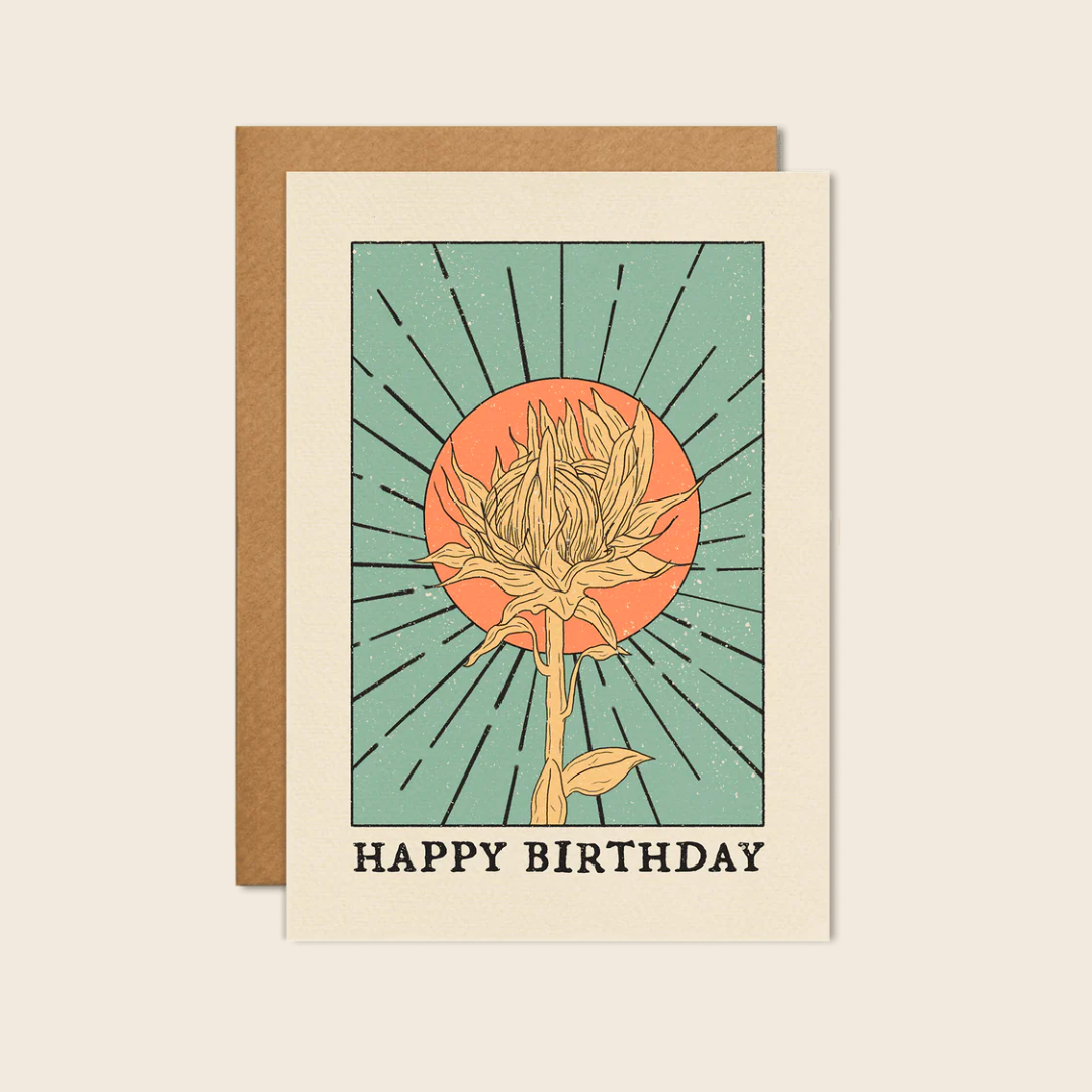 Cai and Jo Flower and Sunshine Birthday Card