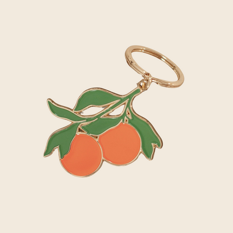 Oranges Enamel Keyring