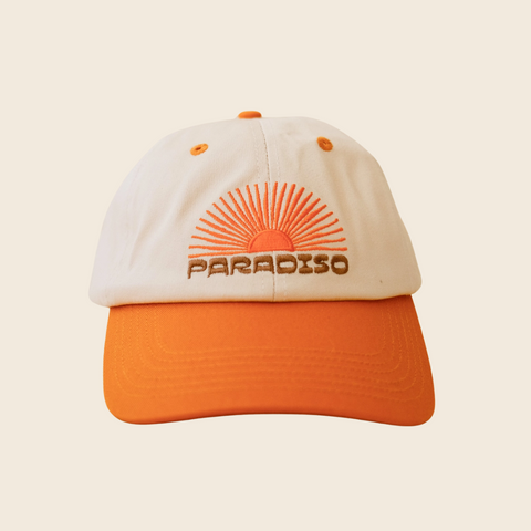 Paradiso Embroidered Cap | Orange