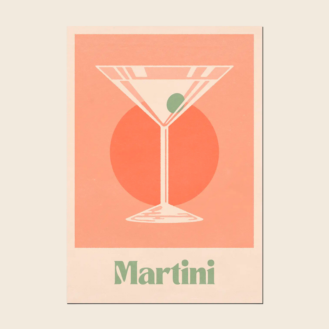 Martini Print by Cai & Jo