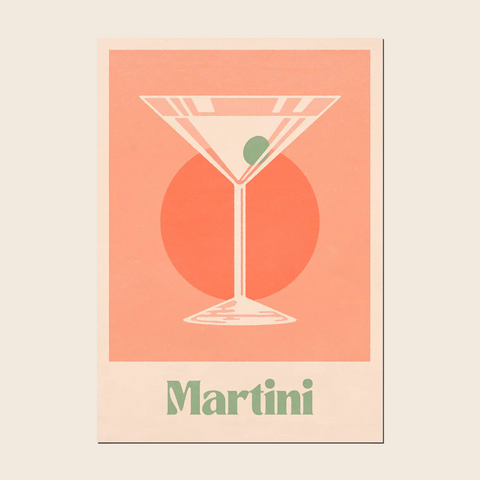 Martini Print by Cai & Jo