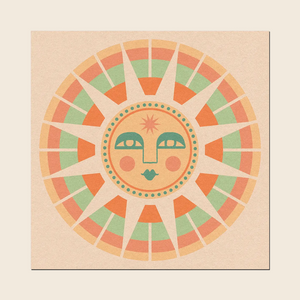 Sun Face Print