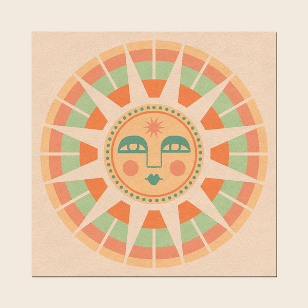 Sun Face Print