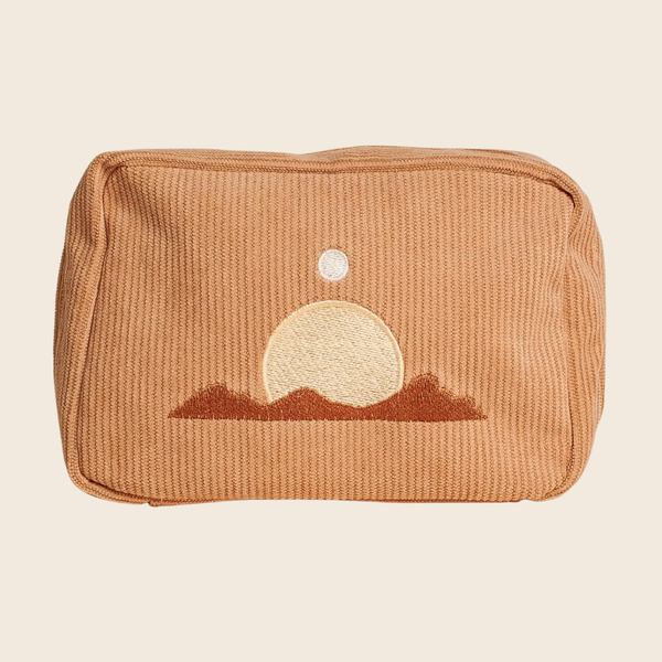 Corduroy Desert Sun Toiletry Bag | Sand