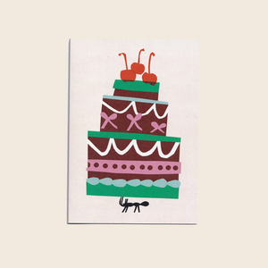 Ant Birthday Cake Card