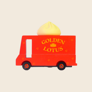 Wooden Dumpling Van Toy by Candylab