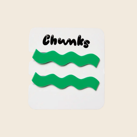 Allie Wiggle Hair Clips | Kelly Green