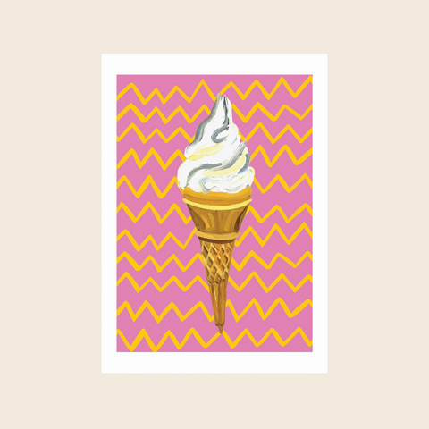 Ice Cream Cone Print | 30 x 40cm
