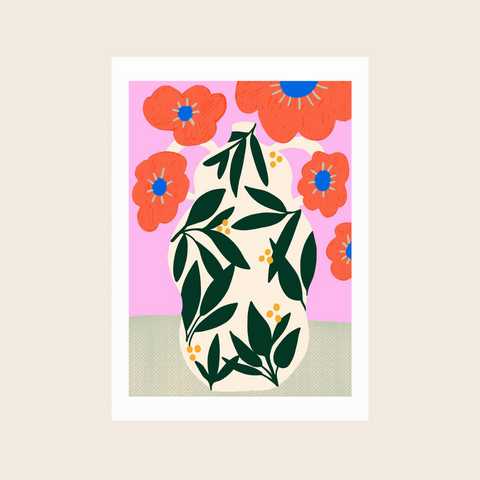 Poppy Pot Print | 30 x 40cm