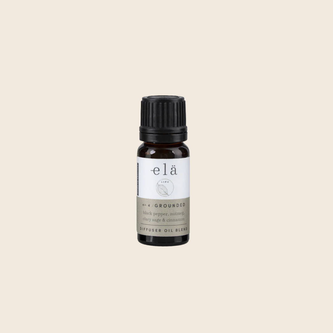 Grounded Aromatherapy Essential Oil Blend | Black Pepper, Nutmeg, Clary Sage, Cinnamon