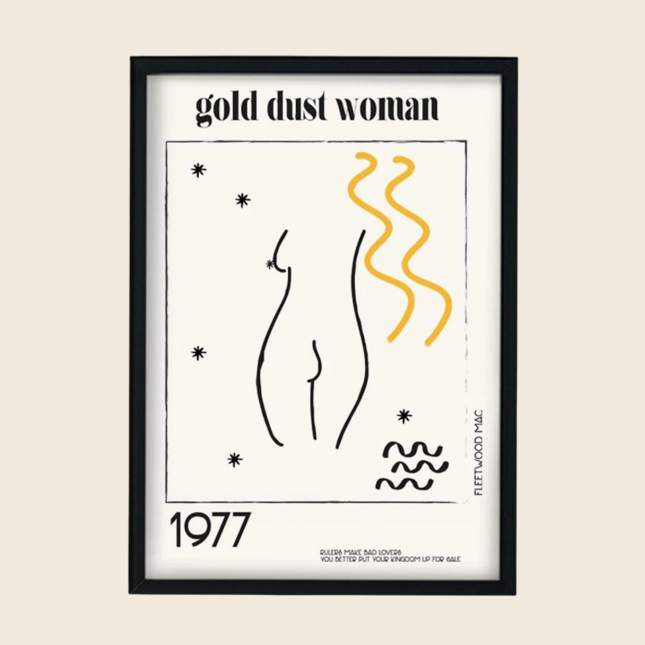Gold Dust Woman Print | A3
