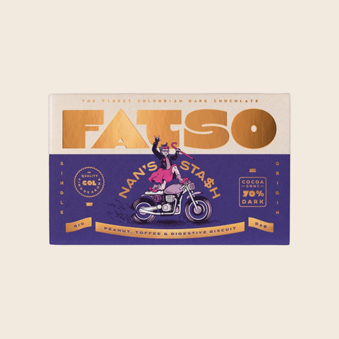 Nan's Stash Dark Chocolate Bar | Peanuts, Toffee, Digestive Biscuit
