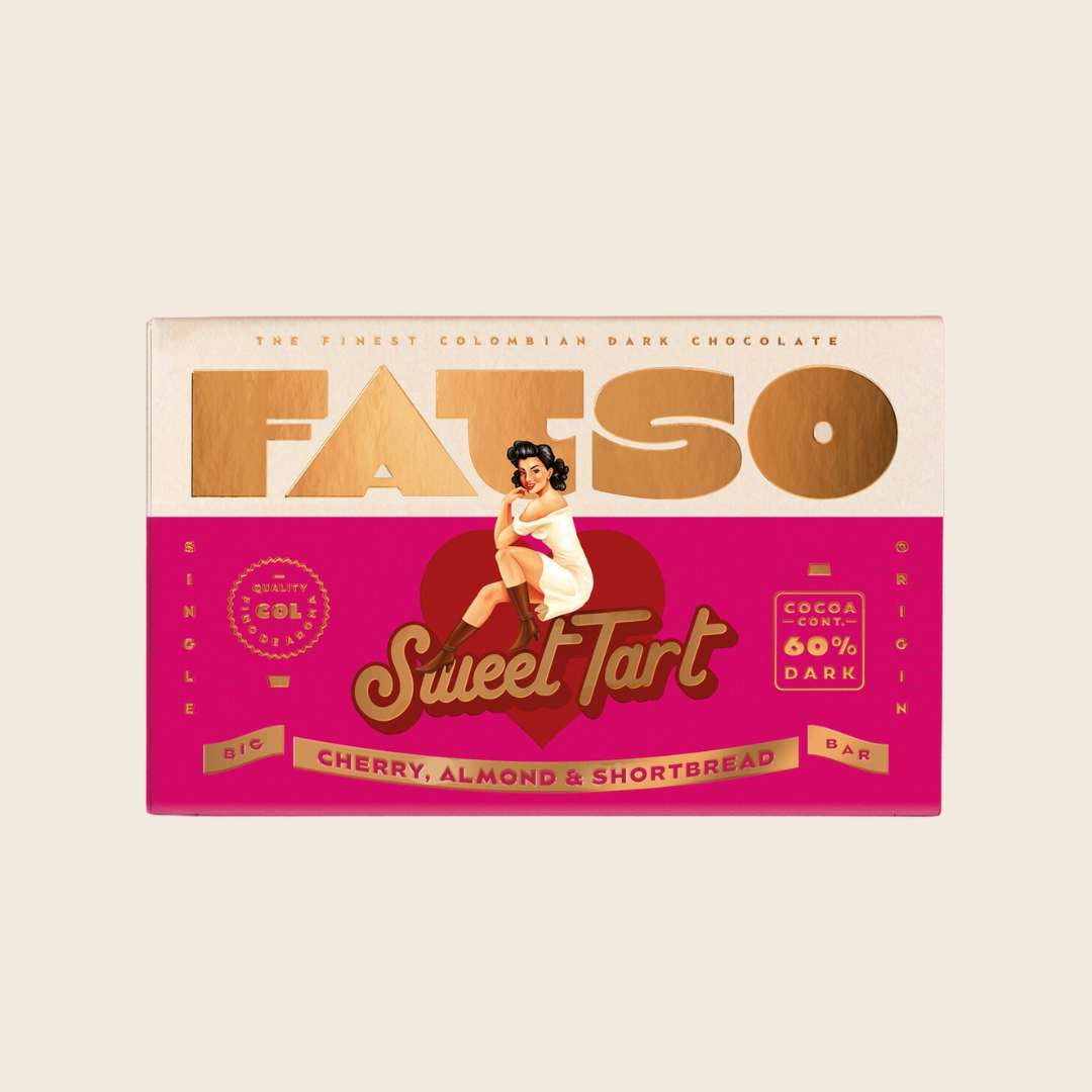 Sweet Tart Dark Chocolate Bar | Cherry, Almond, Shortbread