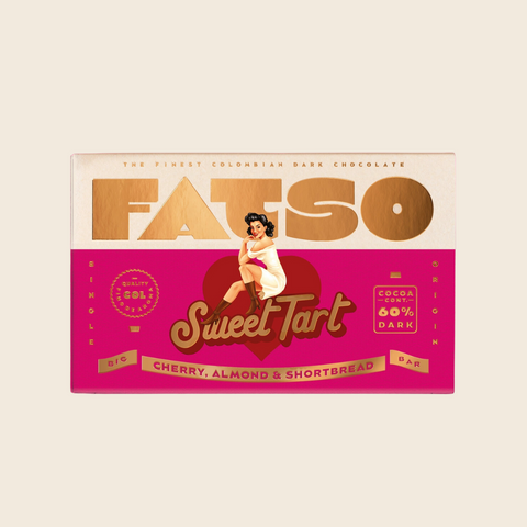 Sweet Tart Dark Chocolate Bar | Cherry, Almond, Shortbread
