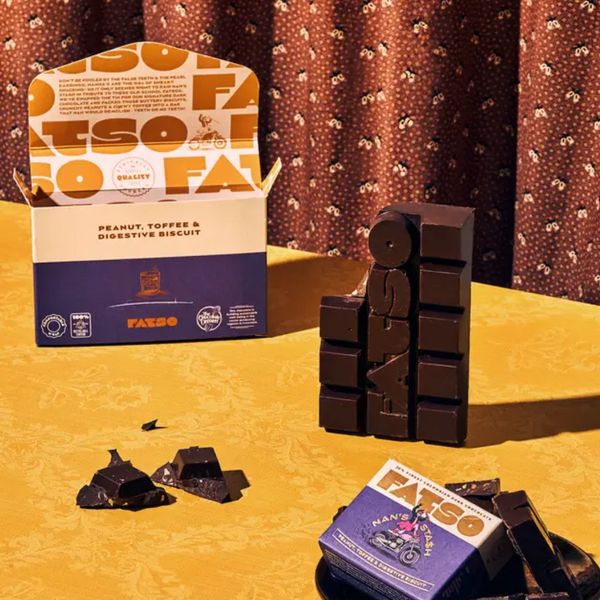 Nan's Stash Dark Chocolate Bar | Peanuts, Toffee, Digestive Biscuit