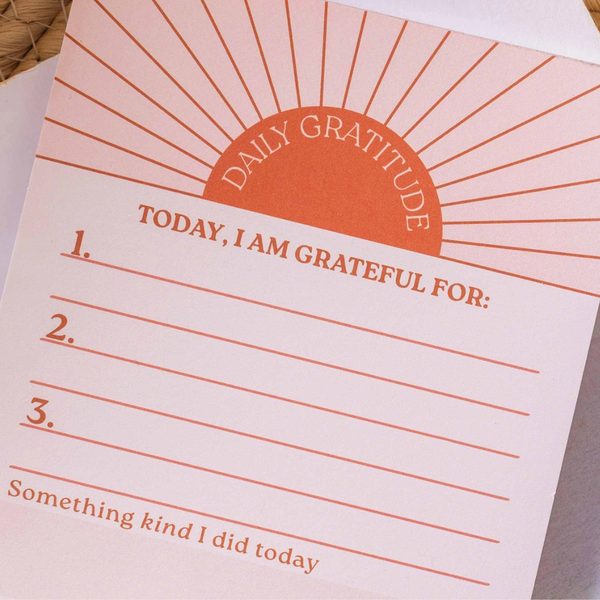 Daily Gratitude Pad