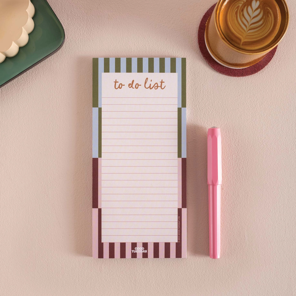 Striped To Do List Pad