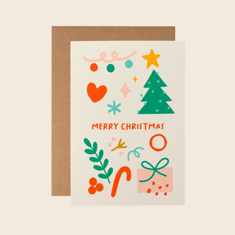 Merry Christmas Doodle Card