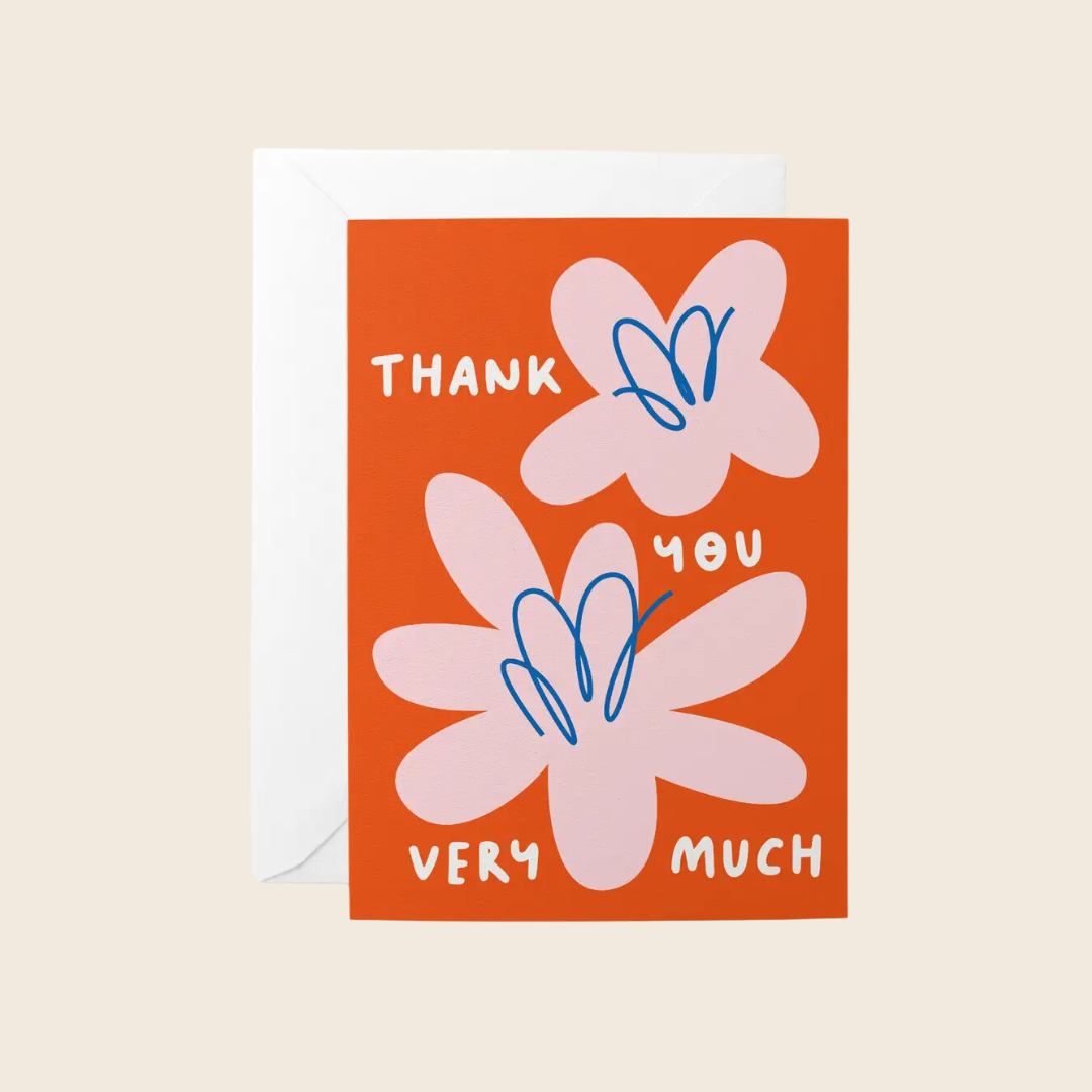 Thank You So Much Flowers Card