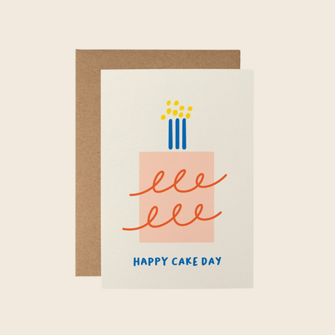 Happy Cake Day Doodle Card