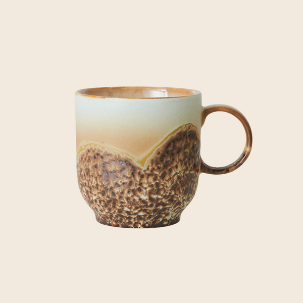 HKLIVING 70s Ceramics Café Mug | Shell