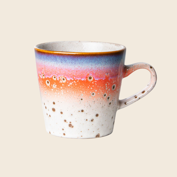 HKLIVING 70s Ceramics Americano Mug | Asteroids
