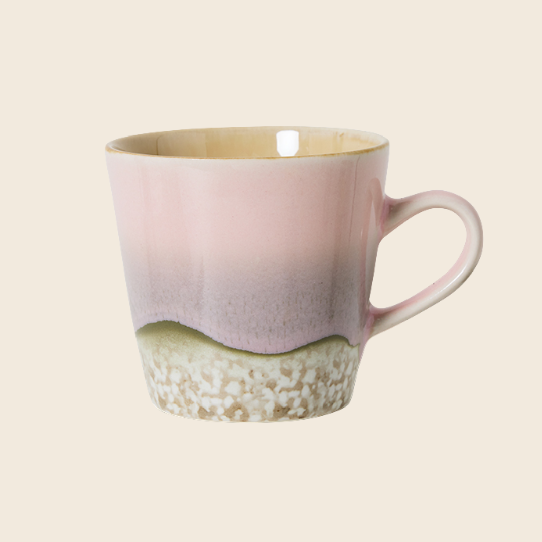 HKLIVING 70s Ceramics Americano Mug | Muse Pink