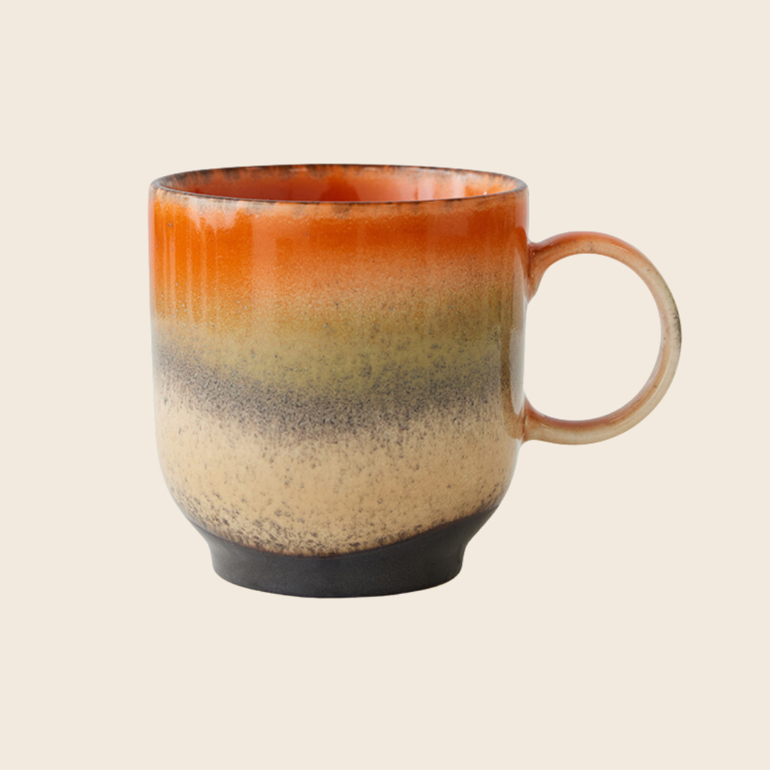 HKLIVING 70s Ceramics Café Mug | Robusta Natural