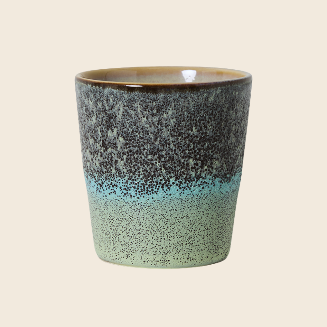 HKLIVING 70s Ceramics Coffee Cup | Thicket Blue