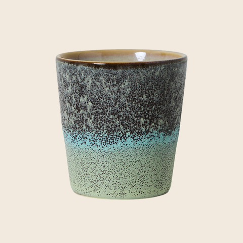 HKLIVING 70s Ceramics Coffee Cup | Thicket Blue