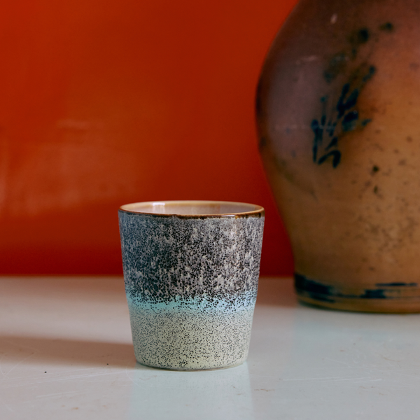 HKLIVING 70s Ceramics Coffee Cup | Thicket Blue
