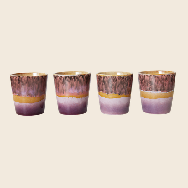 HKLIVING 70s Ceramics Coffee Cup | Blast Purple