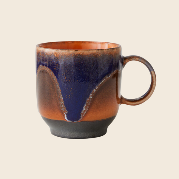 HKLIVING 70s Ceramics Café Mug | Arabica Blue