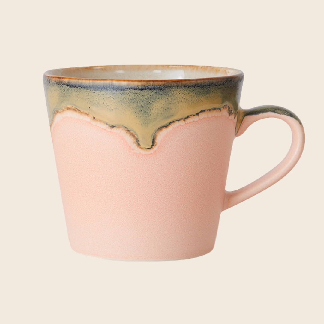 HKLIVING 70s Cappuccino Mug | Blossom Pink