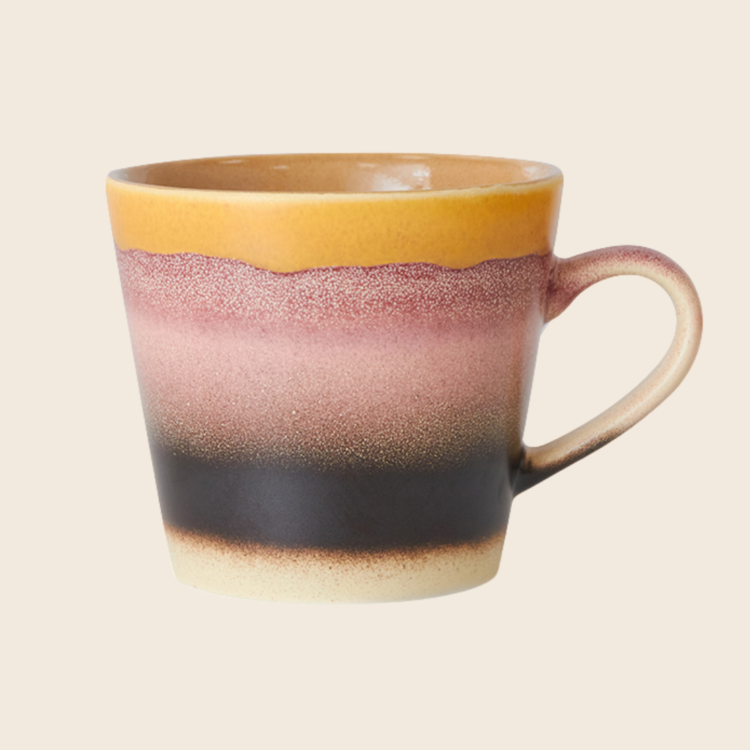 HKLIVING 70s Cappuccino Mug | Sunset