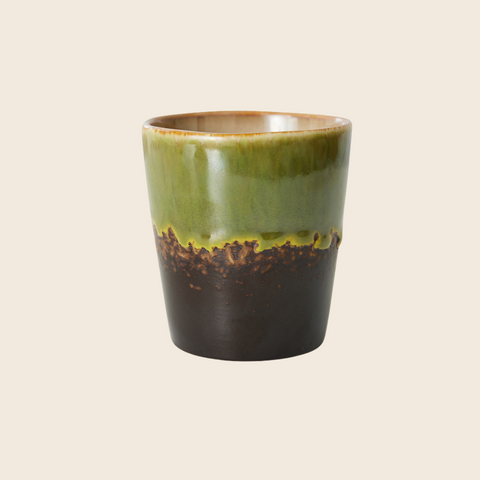 HKLIVING 70s Ceramics Coffee Cup | Algae Green