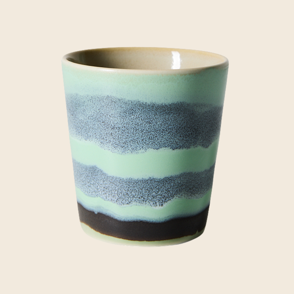 HKLIVING 70s Ceramics Coffee Cup | River Blue