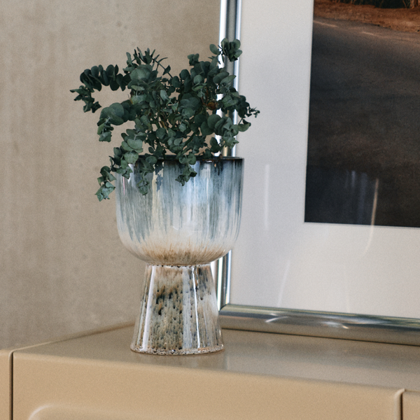 HKLIVING Retro Plant Pot | Glacier Blue