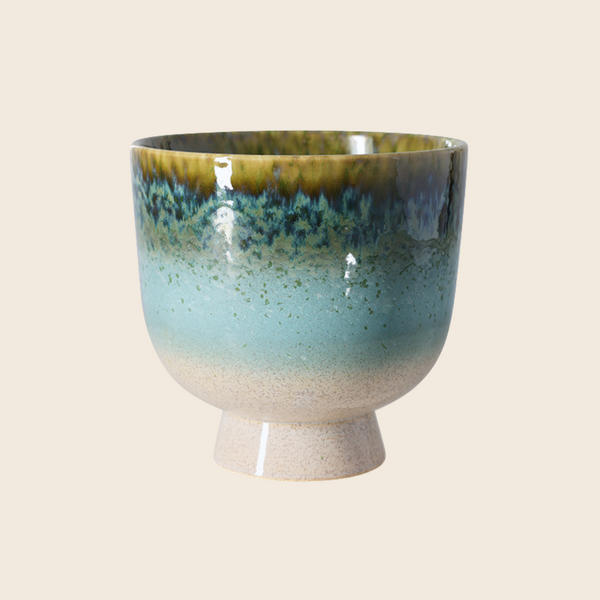 HKLIVING Retro Plant Pot | Lagoon Blue