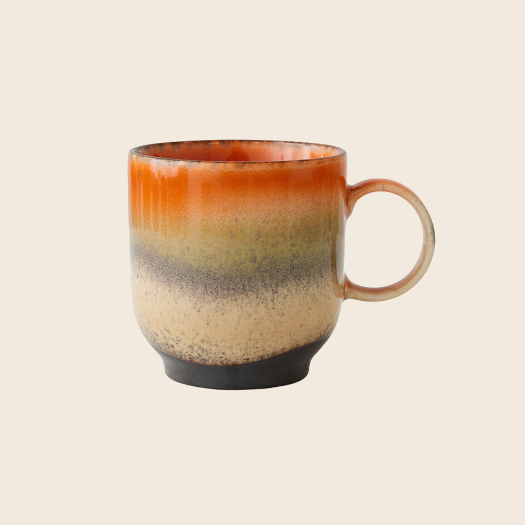 HKLIVING 70s Ceramics Café Mug | Robusta Natural