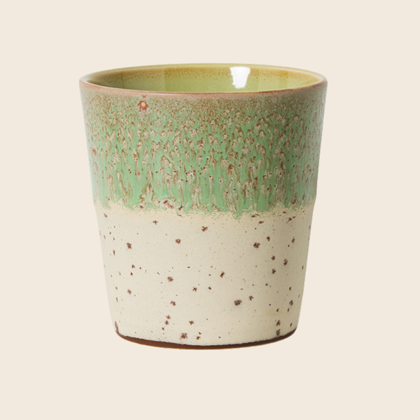 HKLIVING 70s Ceramics Coffee Cup | Slush Green