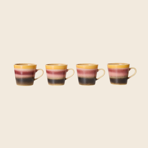 HKLIVING 70s Cappuccino Mug | Sunset