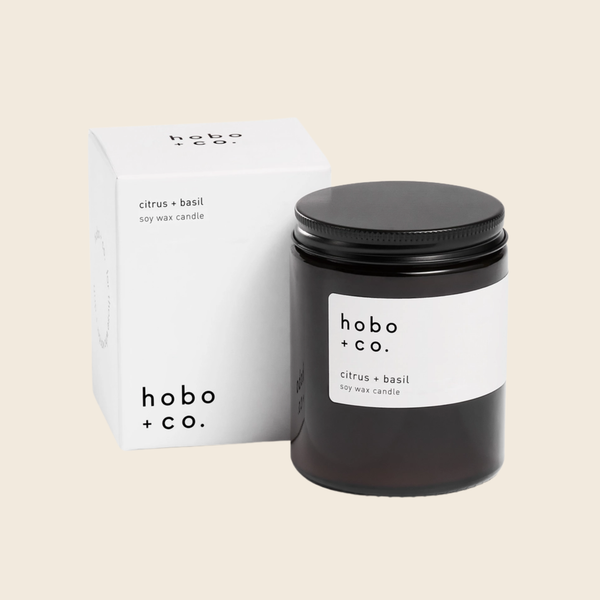 Citrus and Basil Amber Jar Candle