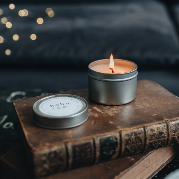 Oakwood and Tobacco Mini Tin Candle